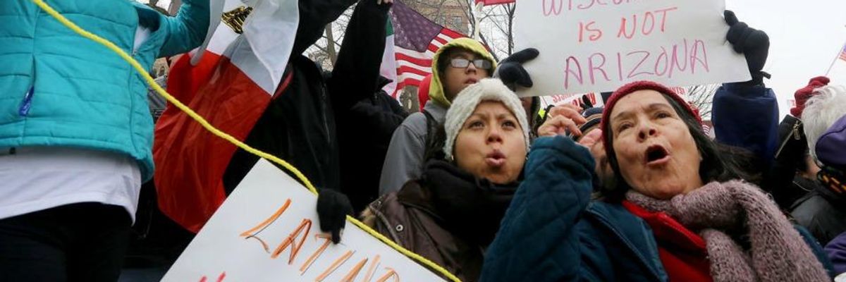 #DayWithoutLatinos: Thousands Protest Anti-Immigrant Bills in Wisconsin