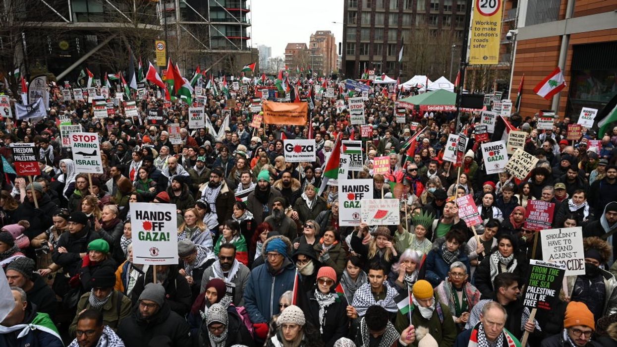 Thousands attend the Pro-Palestinian demonstration held in London