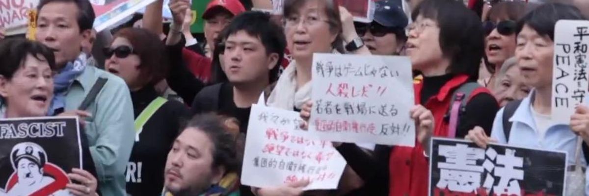 Thousands Call for 'No War' as Japanese Govt Authorizes Re-Militarization