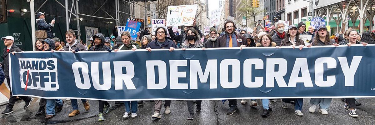 Thousands join protest and marched against Trump