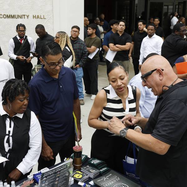 Thousands Look For Employment At Job Fair In Los Angeles