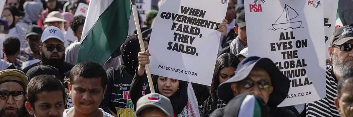 Thousands march in Johannesburg calling for end to the war in Gaza