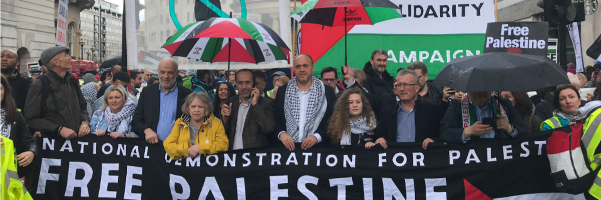'Stop Arming Israel, Stop Bombing Gaza': Thousands March in London Demanding Justice for Palestinians