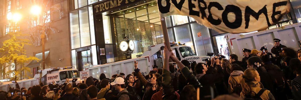 'Not My President': Anti-Trump Demonstrations Swell Nationwide