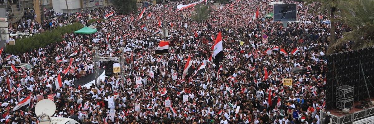 'Iraq for Iraqis': Hundreds of Thousands Flood Streets of Baghdad to Demand US Military Leave Country