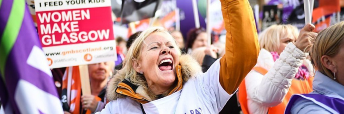 On Strike for Equal Pay, Women of Glasgow Vow to 'Be Heard Around the World'