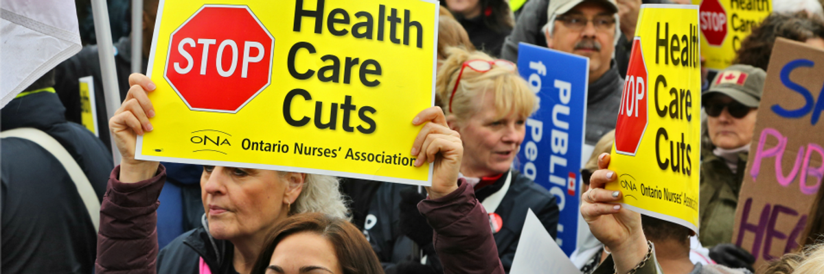 Healthcare Privatizers Are Always Trying to Rob Us