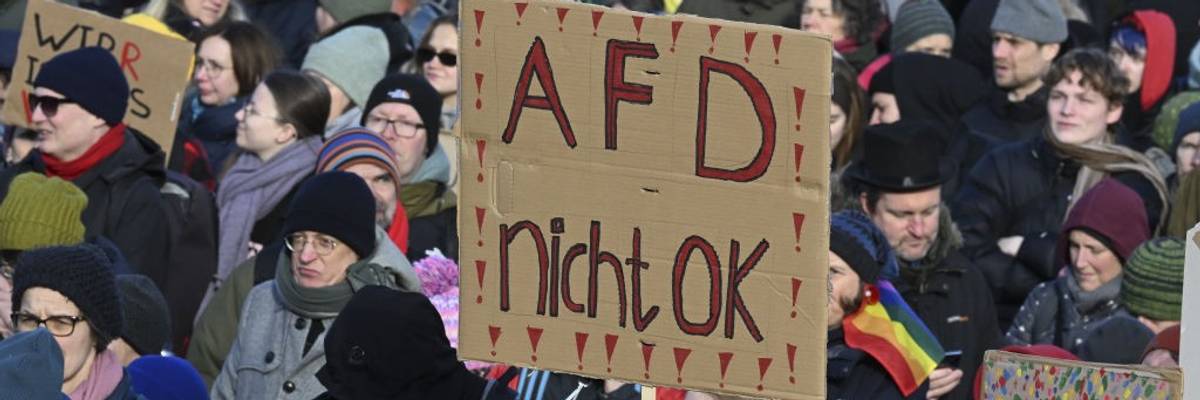 Thousands rally against far-right in Berlin