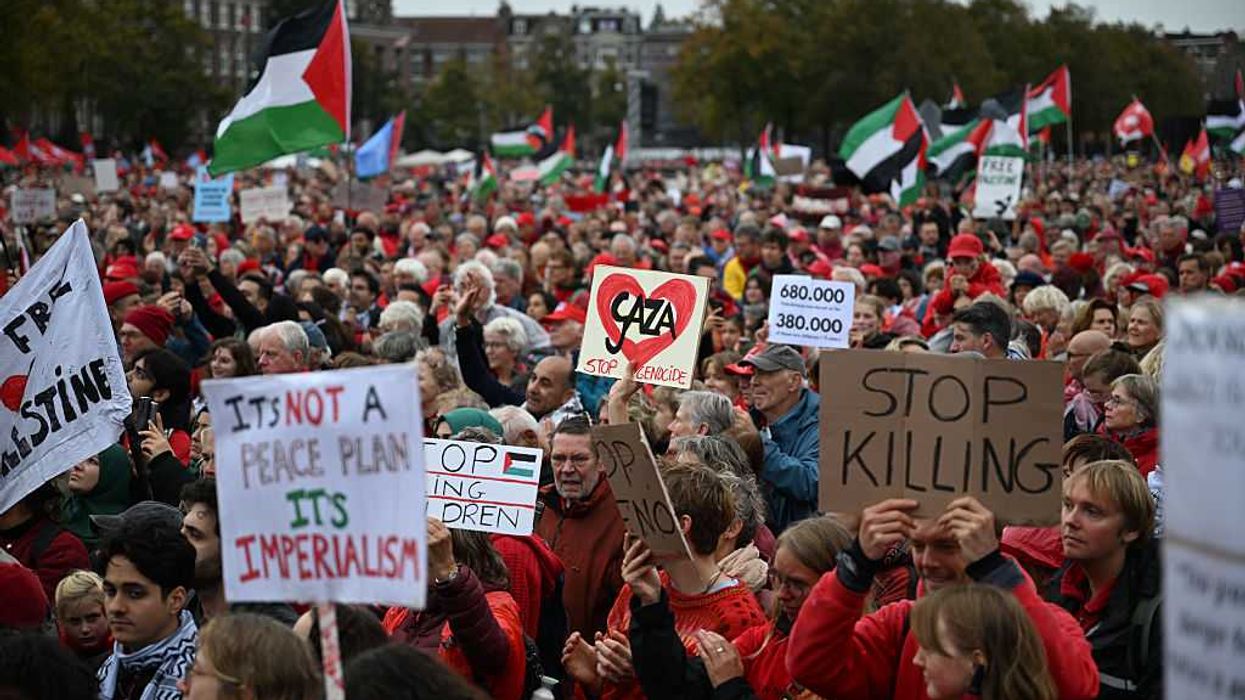 Thousands rally in Amsterdam to demand action for Gaza