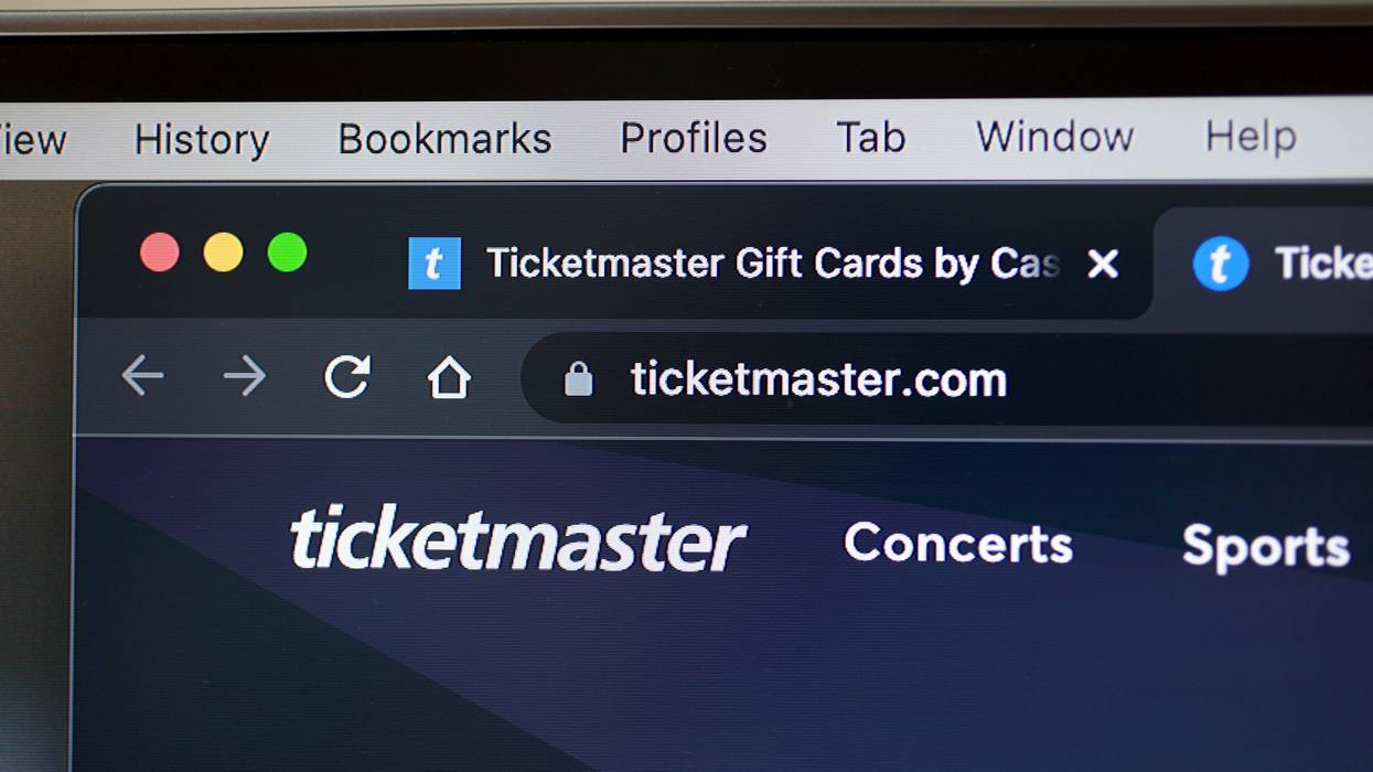 Ticketmaster's website is shown on a computer screen on November 18, 2022 in Miami.