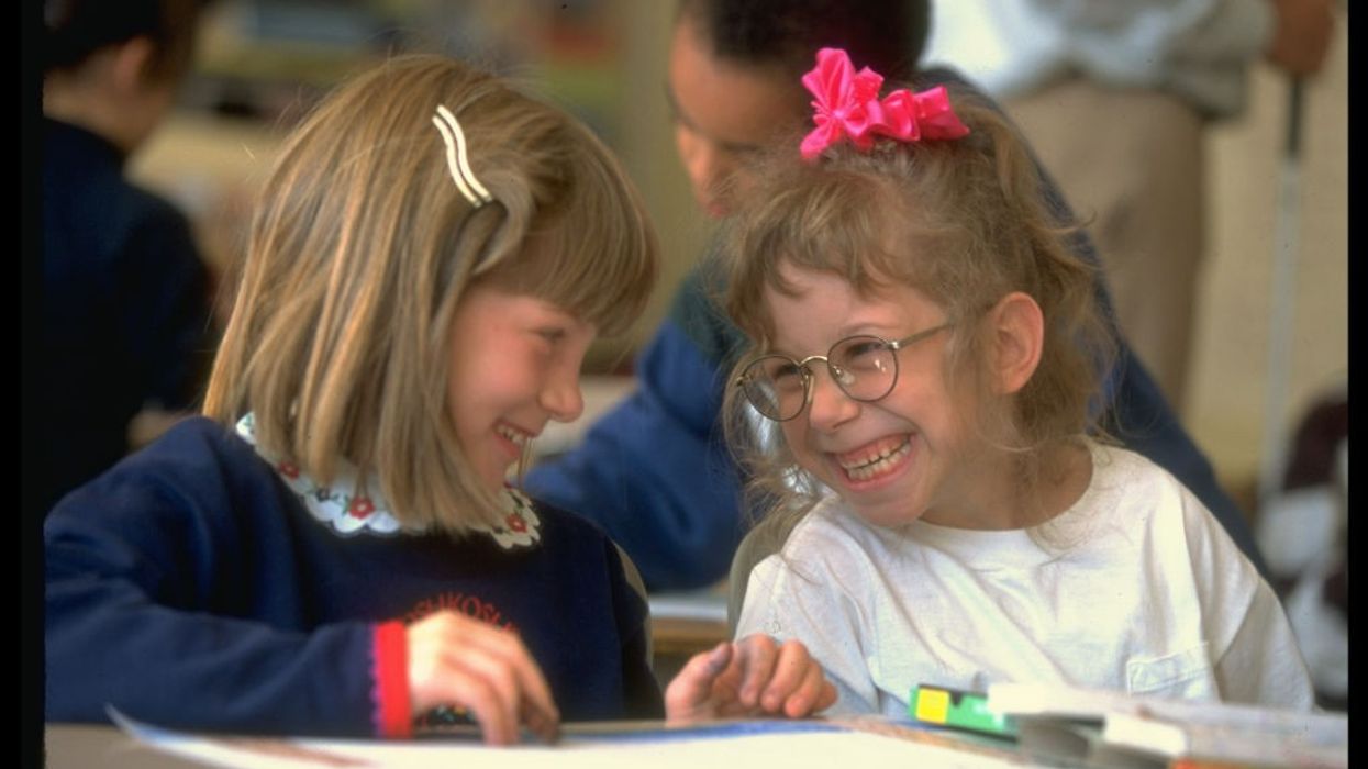 Tina, 2nd grader w. cerebral palsy in O'