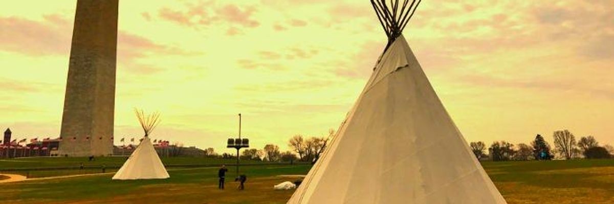 Tipis on National Mall Signal Days of Native Defiance and Action