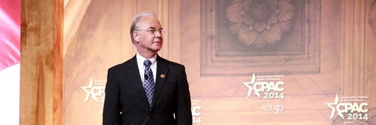 With Tom Price Confirmed, Clock Is Ticking for Critical Safety-Net Programs
