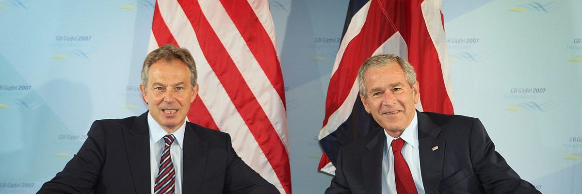 Tony Blair and George W. Bush