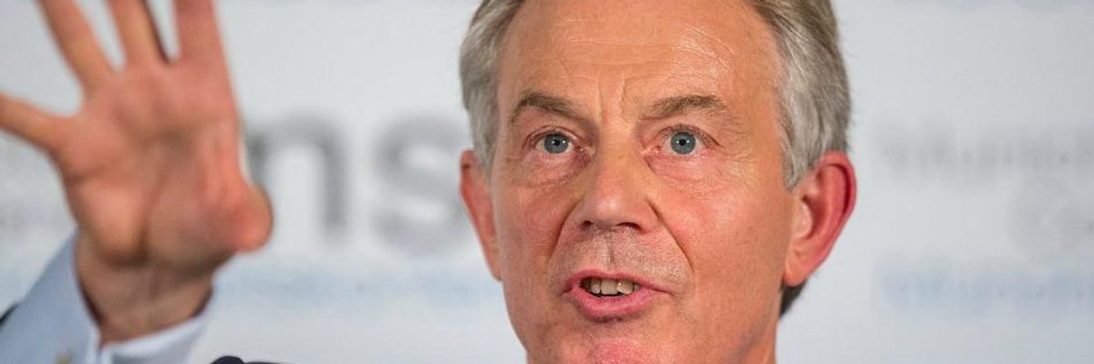 Uproar as Tony Blair Given 'Global Legacy' Award From Renowned Charity
