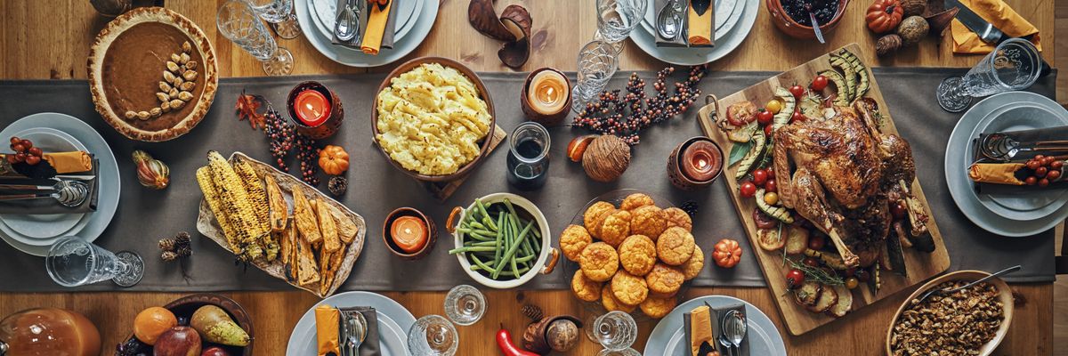 Traditional Holiday Stuffed Turkey Dinner