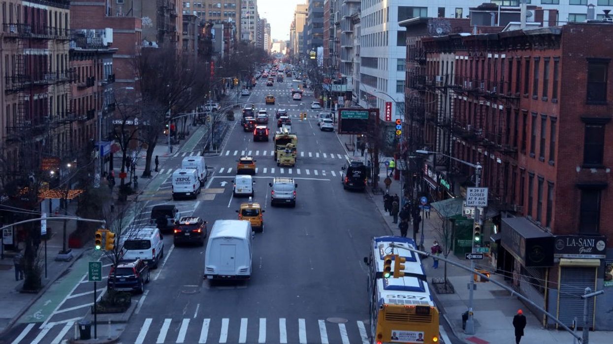 Traffic on 9th Avenue in New York City