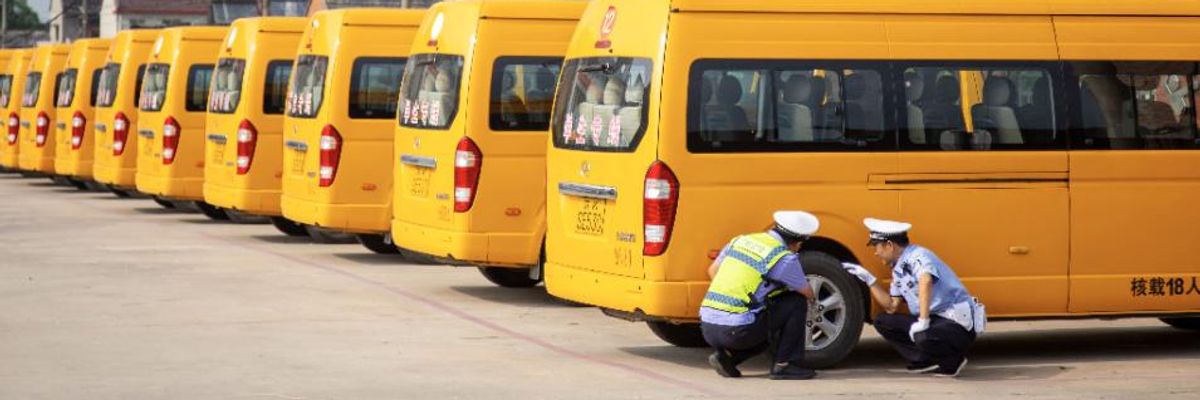 'Kids Deserve a World Without Diesel Emissions': Report Offers Roadmap for Electric School Bus Transition