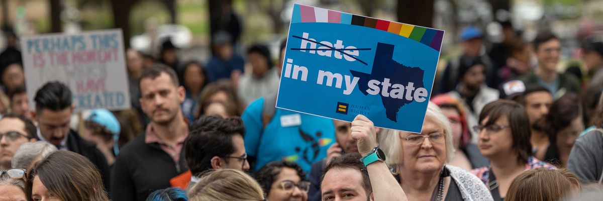 Trans rights supporters rally