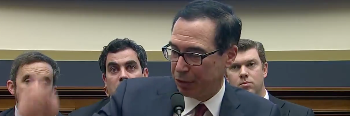 Maxine Waters Holds the Gavel as Treasury Secretary Mnuchin Has Tantrum Over Length of Oversight Hearing