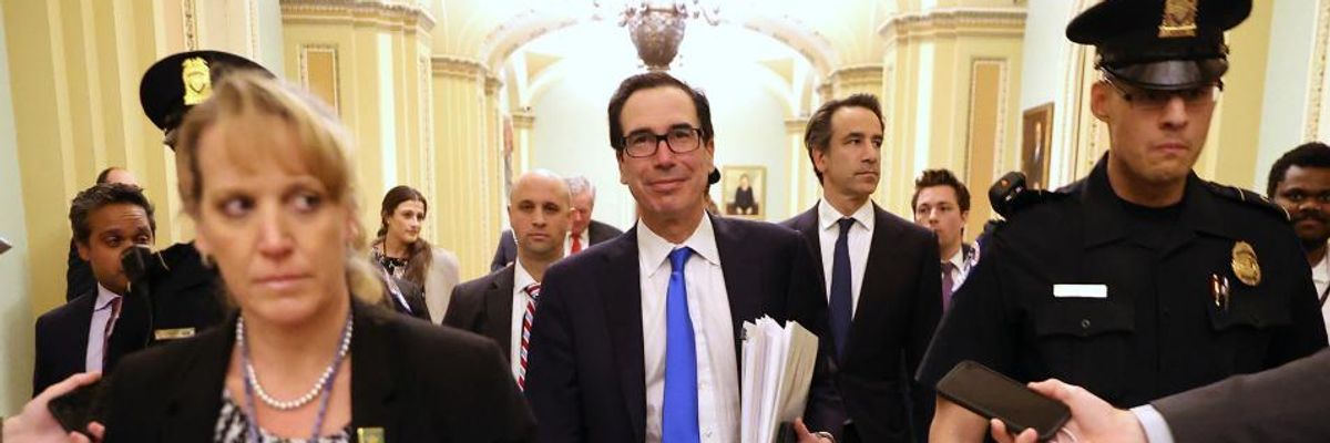 The Senate Corporate Bailout Package Is a 'Robbery in Progress,' Warn Critics