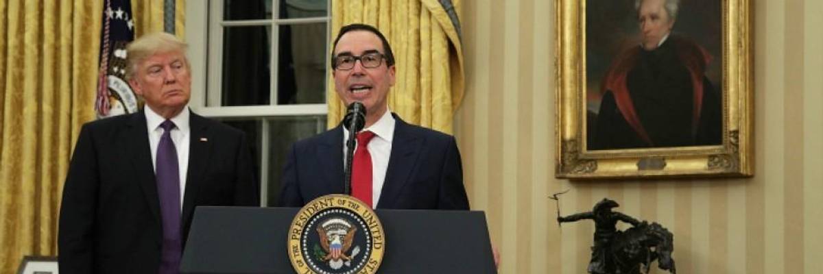 'Off by $1 Trillion,' Say Progressives on Two-Year Anniversary of Mnuchin Claim Trump Tax Cuts Would Slash Deficit