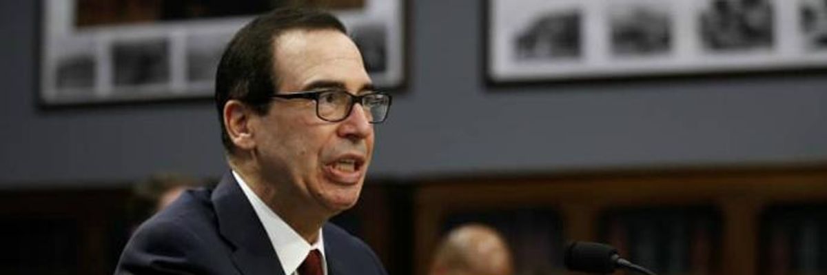 Mnuchin Refusal to Hand Over Trump Tax Returns Called 'Blatant Affront to Rule of Law'