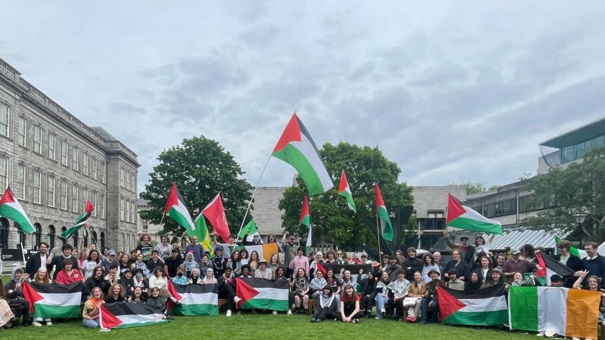 Trinity College Dublin students protest for Palestine