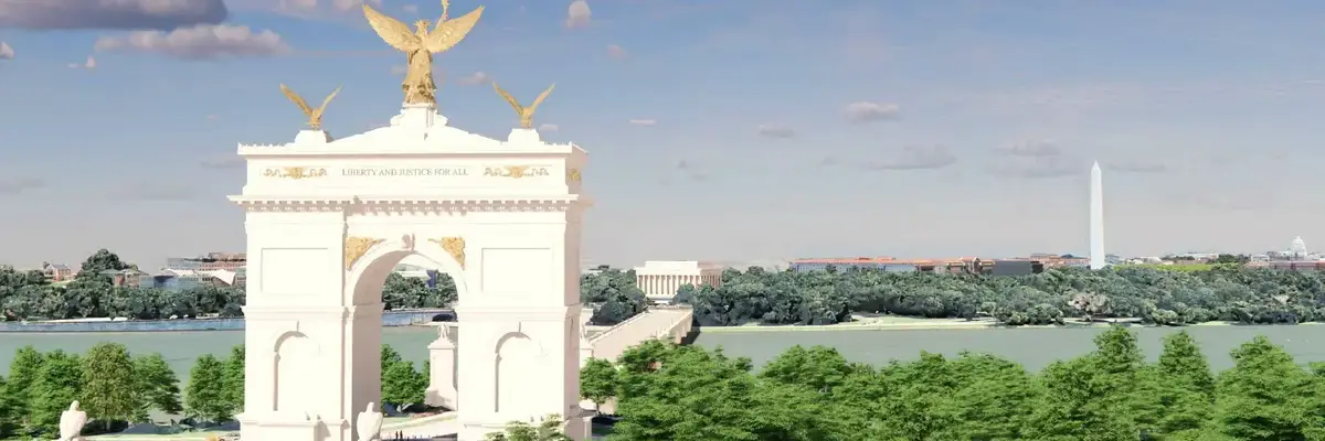 Triumphal arch donald Trump