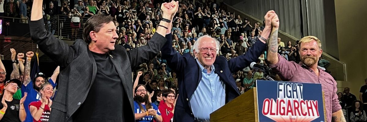 Troy Jackson, Bernie Sanders, and Graham Platner