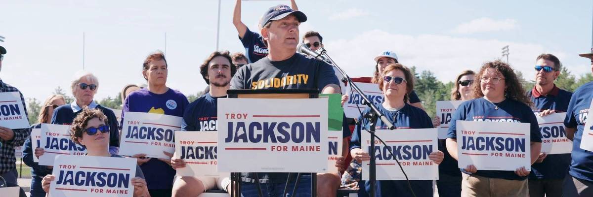 Troy Jackson, the Democratic US Senate candidate for Maine,