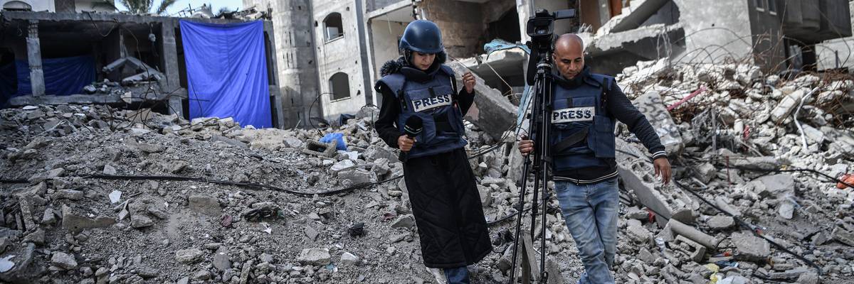 TRT Arabi reporter Reba Khalid al-Ajami