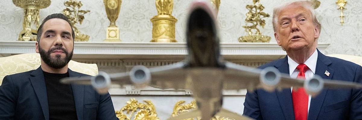 Trump and Bukele in the Oval Office.