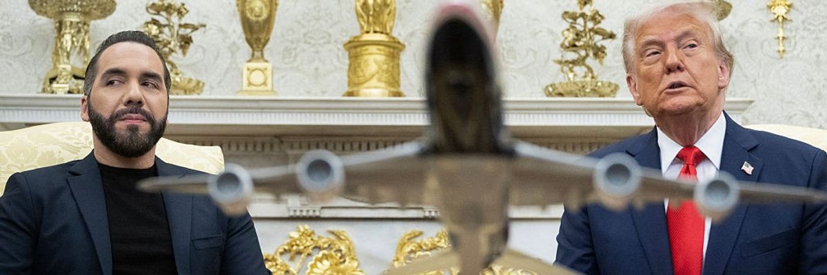 Trump and Bukele in the Oval Office.