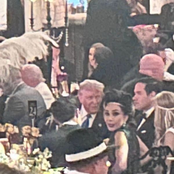 Trump and MAGA hangers-on at his Great Gatsby party