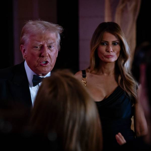 Trump and Melania on NYE 2024.