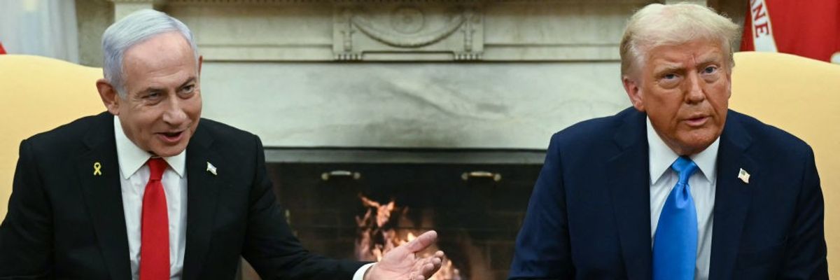 Trump and Netanyahu press conference.