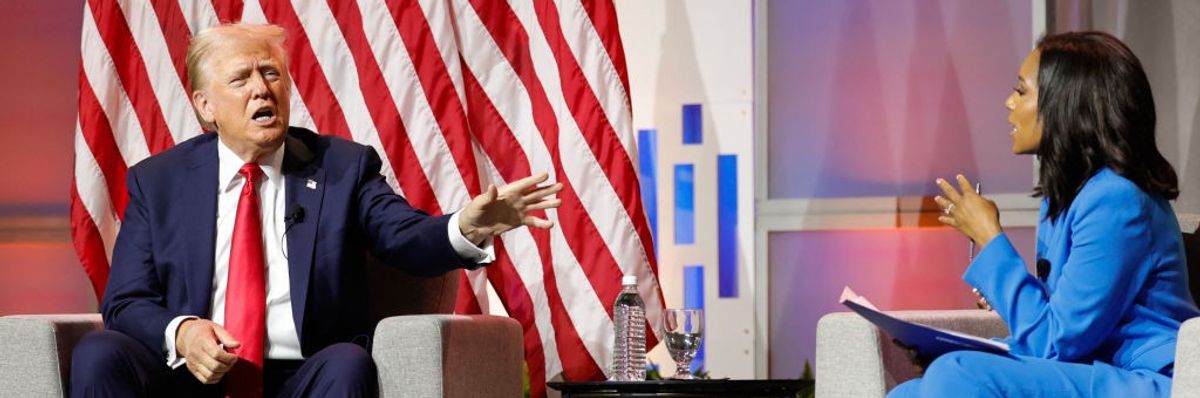 Trump and Rachel Scott