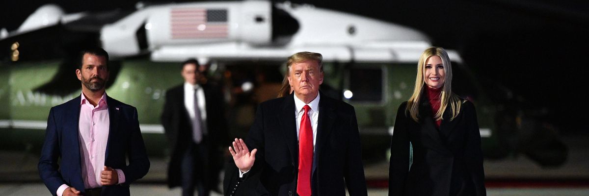 Trump and two eldest children