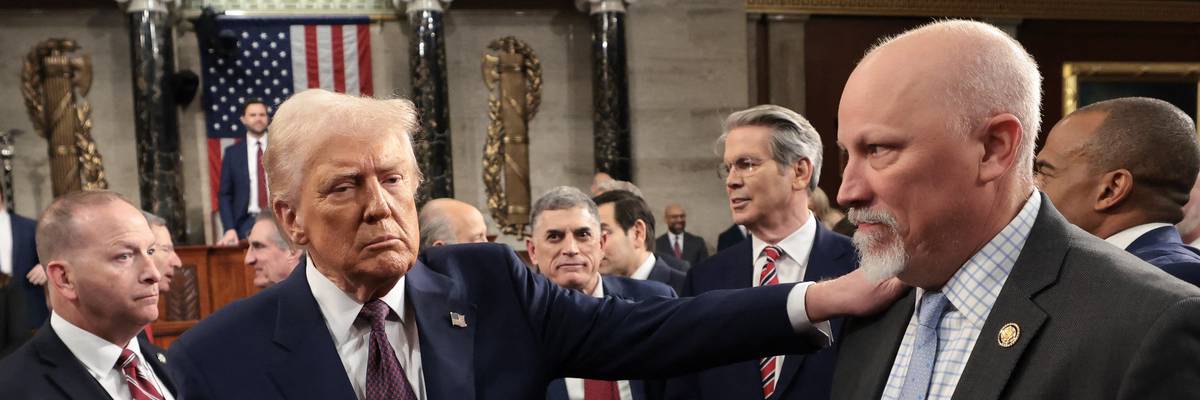 Trump and U.S. Rep. Chip Roy.