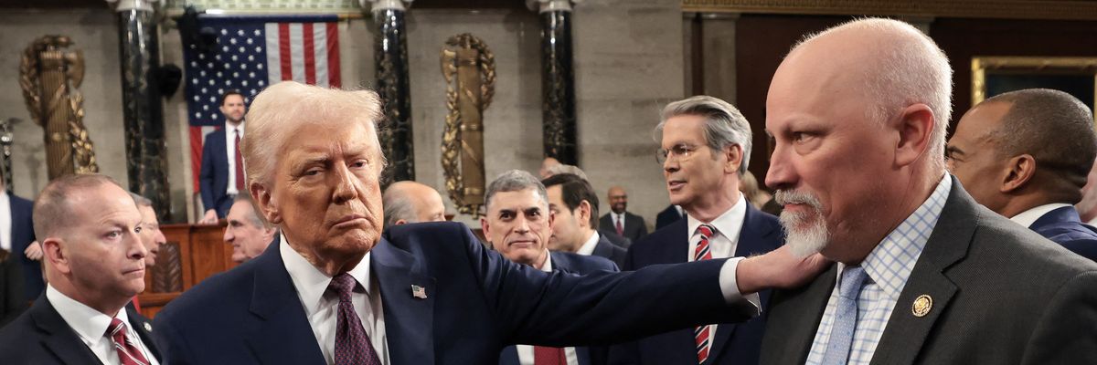 Trump and U.S. Rep. Chip Roy.