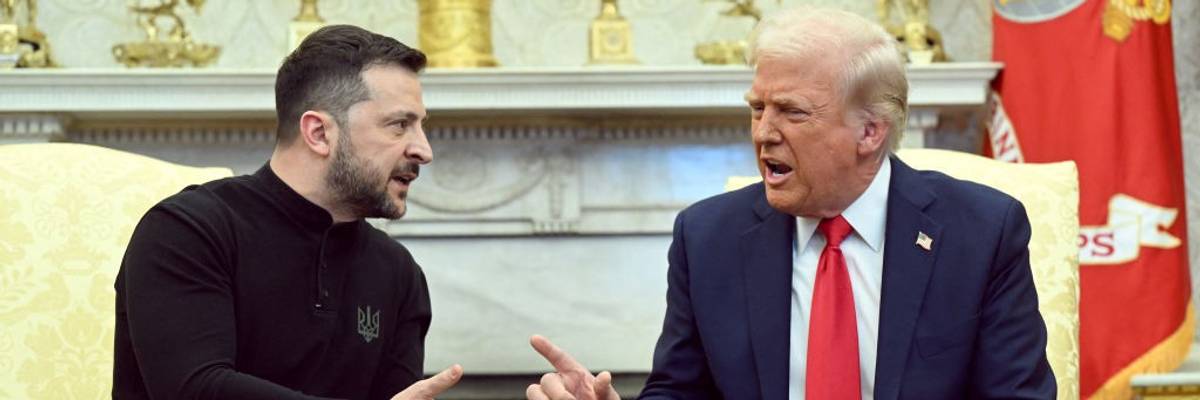 Trump and Zelenskyy in the Oval Office.