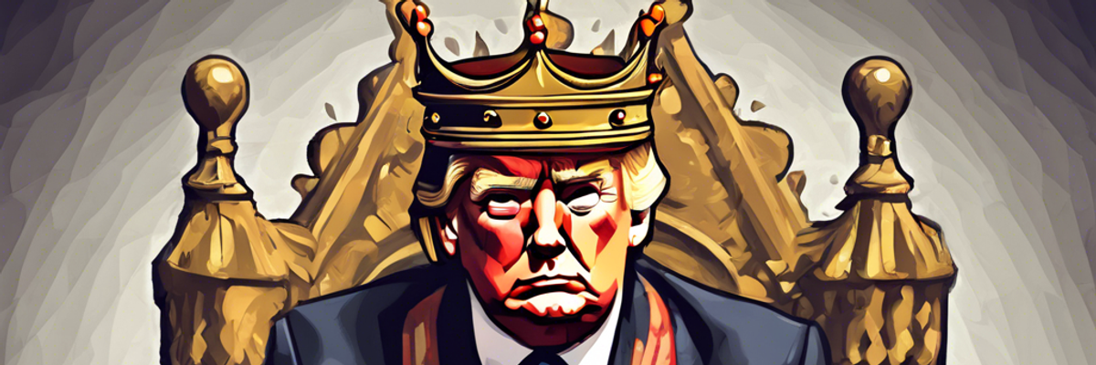 Trump as a king