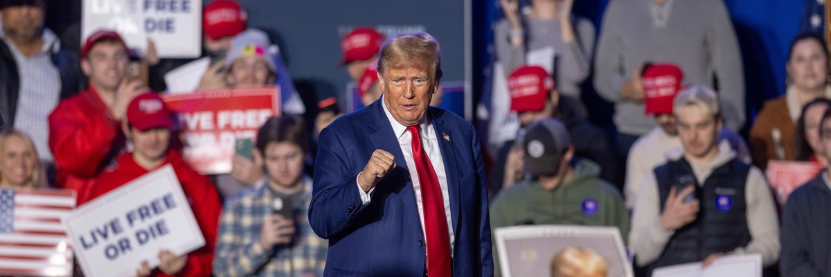 Trump at a rally