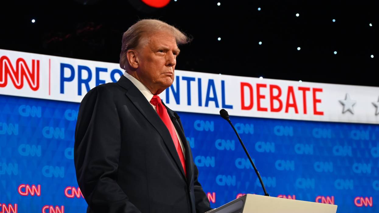 Trump at presidential debate.