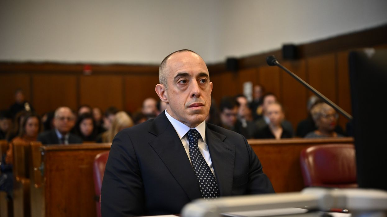 Trump attorney Emil Bove looks on at a hearing