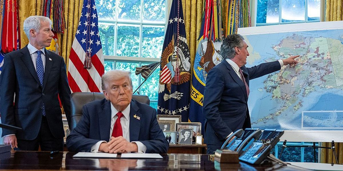 Trump Burgum Wright Ambler Road Project