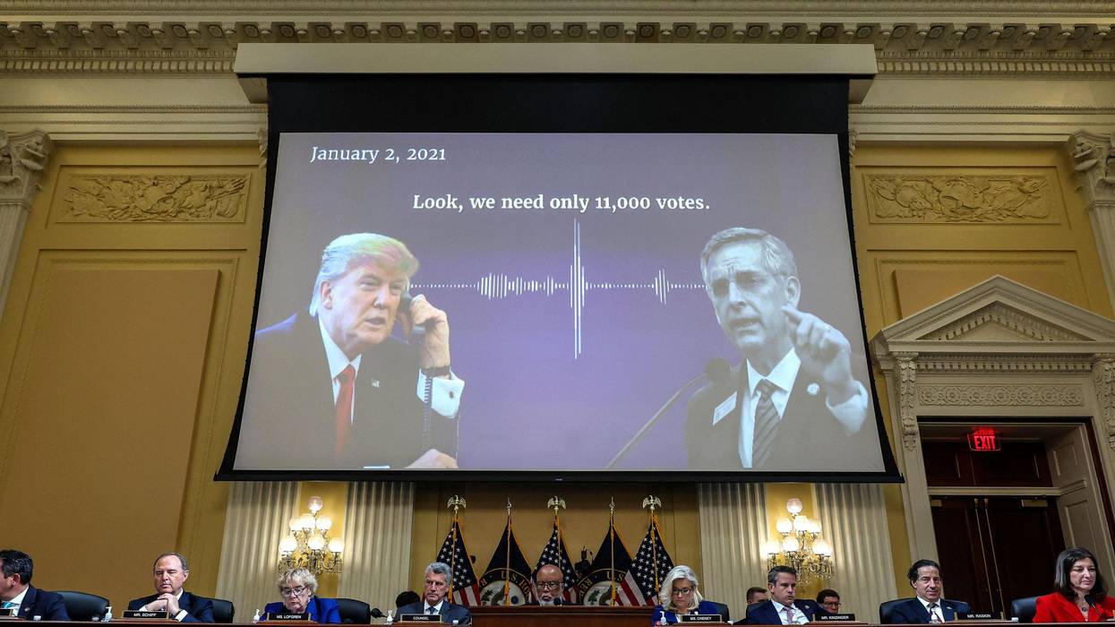 Trump call plays during hearing