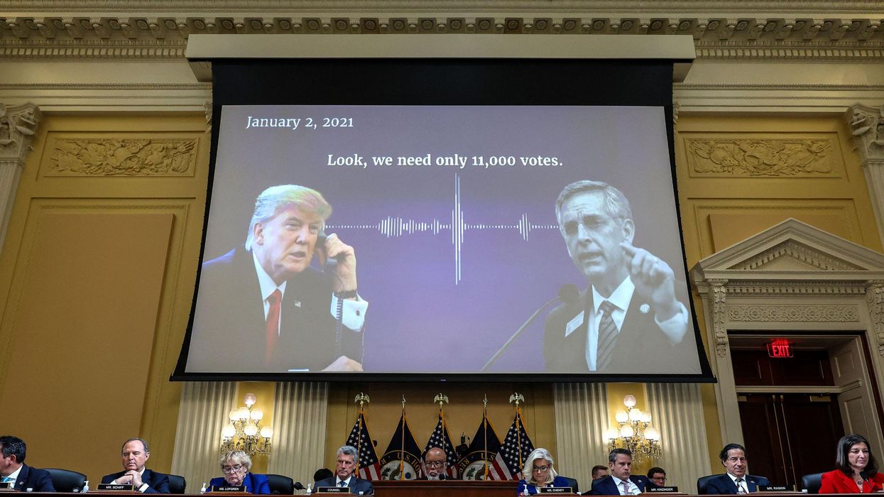 Trump call plays during hearing