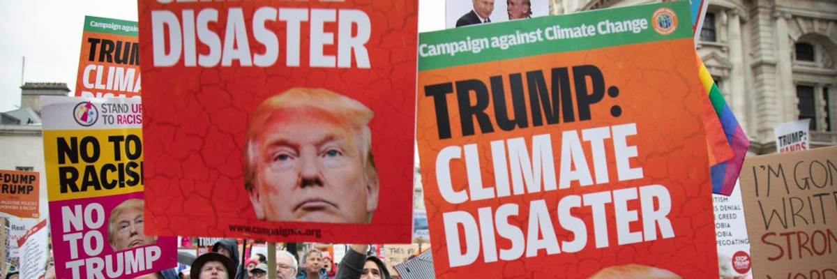 "Trump: Climate Disastet" posters